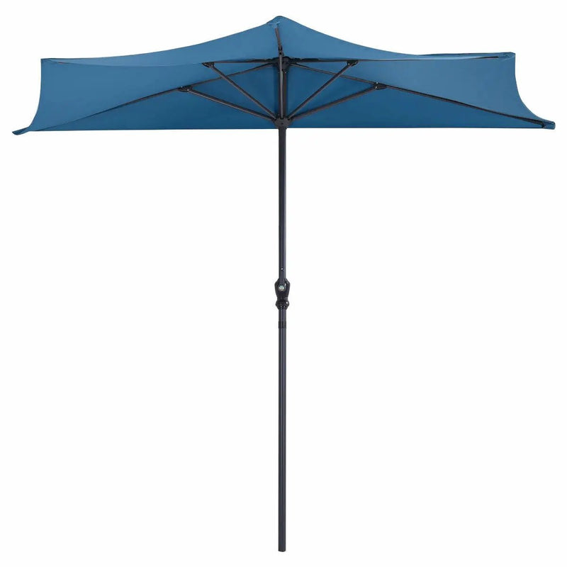 9Ft Patio Bistro Half Round Umbrella by DirectDeals