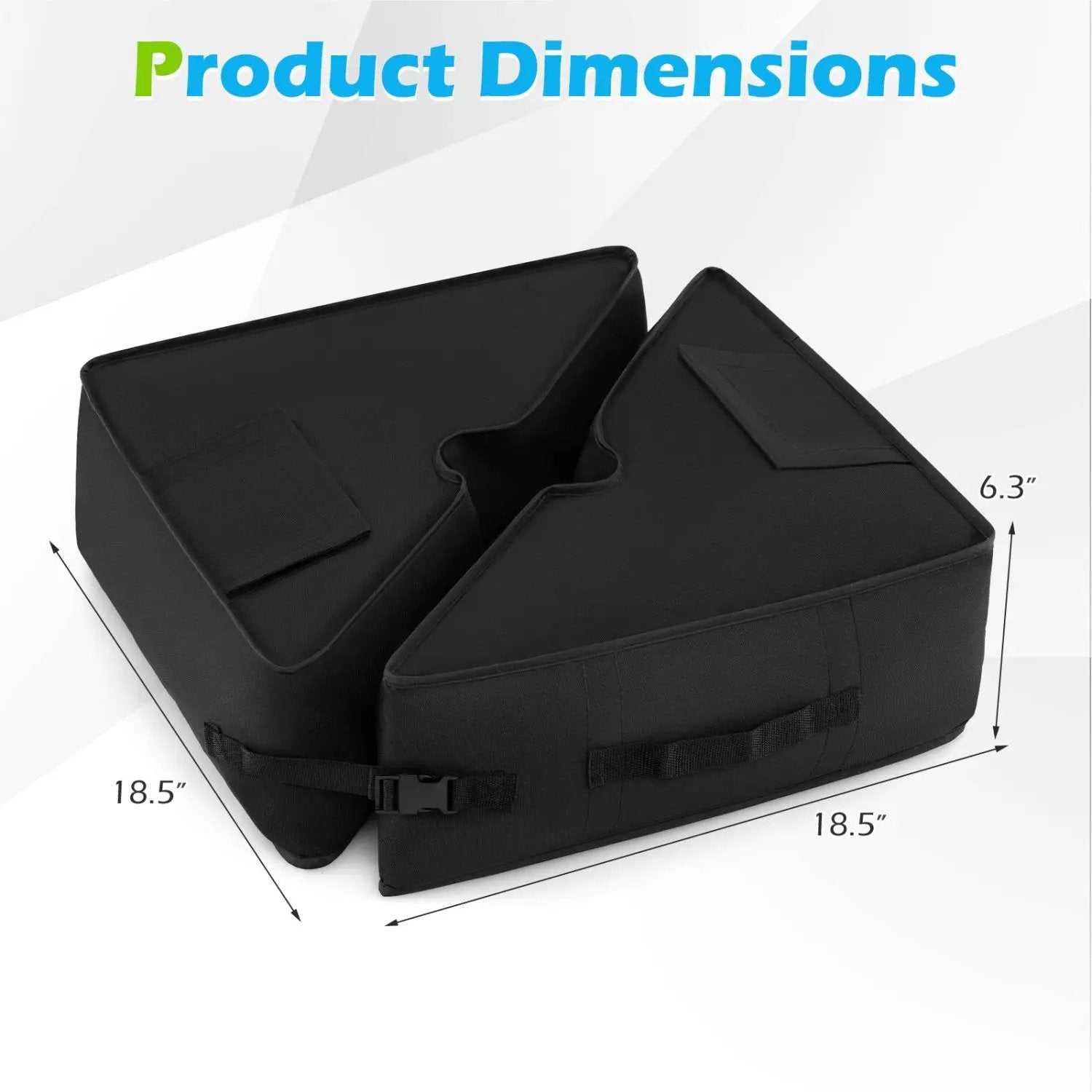 18.5" Square Umbrella Base Weight with Weatherproof Fabric by DirectDeals
