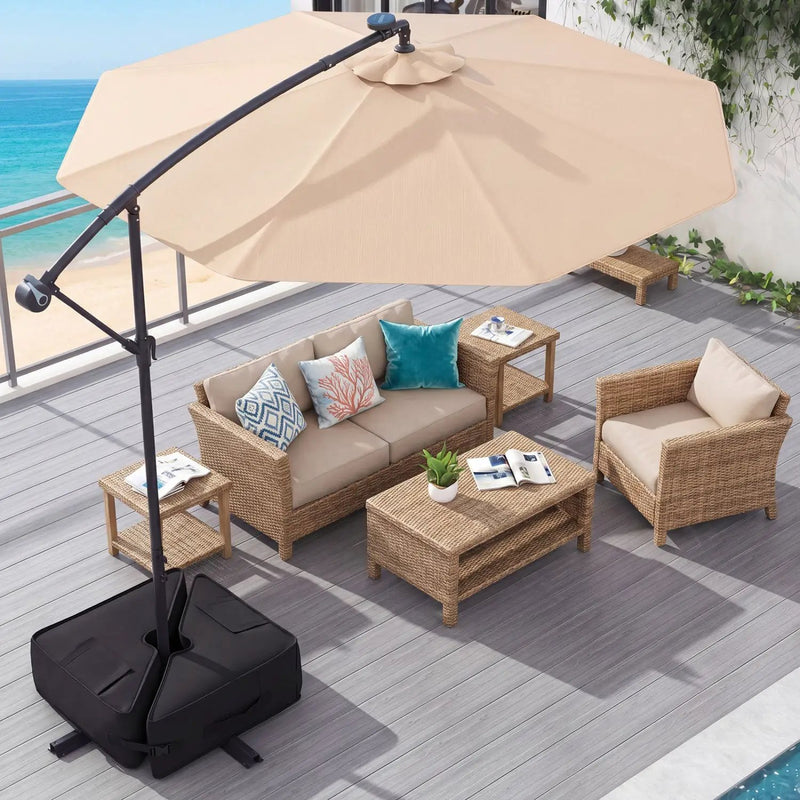 18.5" Square Umbrella Base Weight with Weatherproof Fabric by DirectDeals