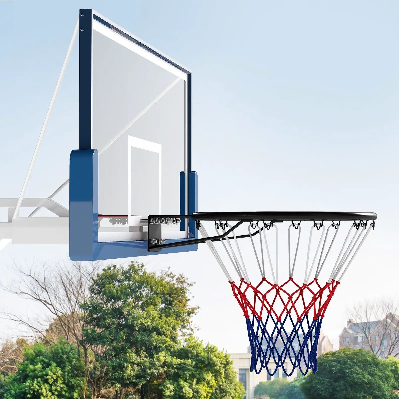18" Basketball Rim Heavy Duty Wall Mounted Basketball Rim Goal Replacement by DirectDeals