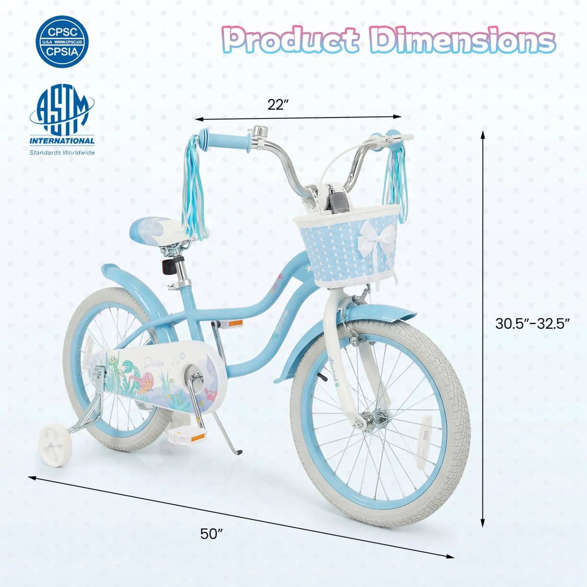 Kids Bike 12-20 Inch with Training Wheels & Basket, photo 20 of 40
