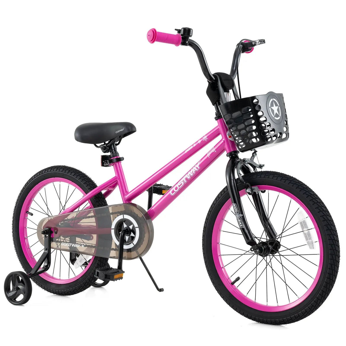 14 Inch Kids Bike Adjustable Bicycle with Front Basket for Children Aged 4-5 Years Old, photo 11 of 11