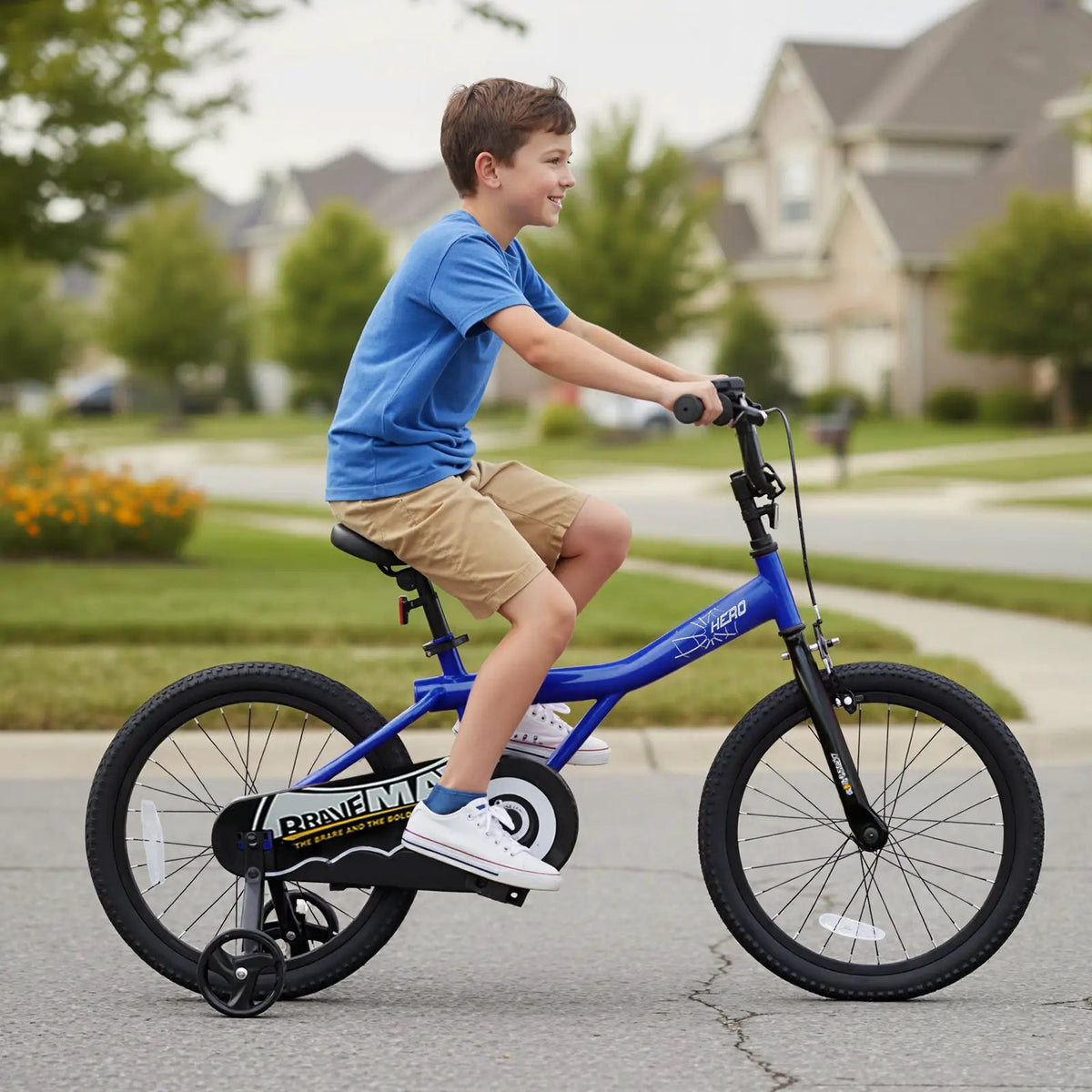 Kids Bike 14-Inch with Removable Training Wheels Navy, photo 18 of 32