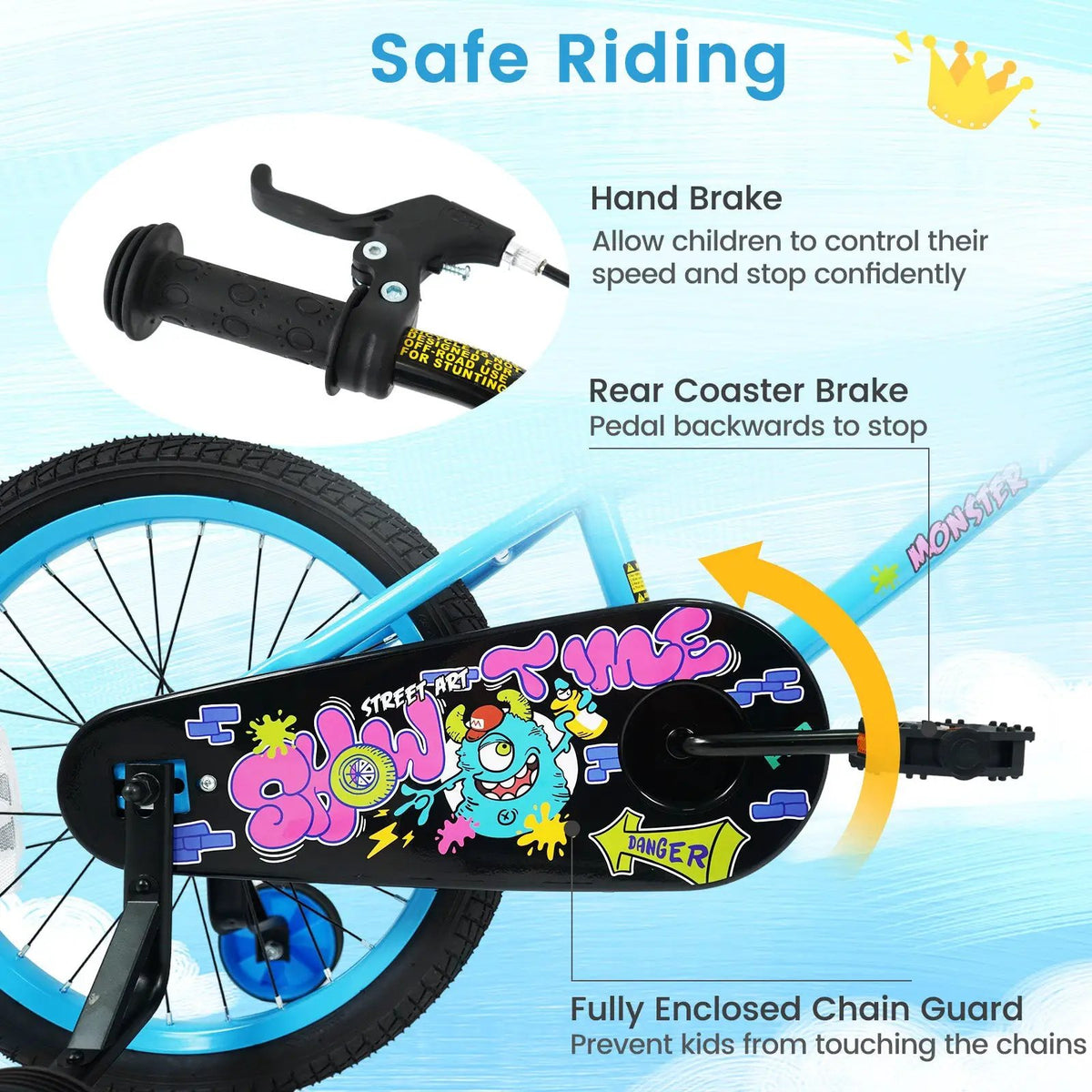 Kids Bike 16 Inch with Training Wheels Ages 4-7, photo 32 of 32