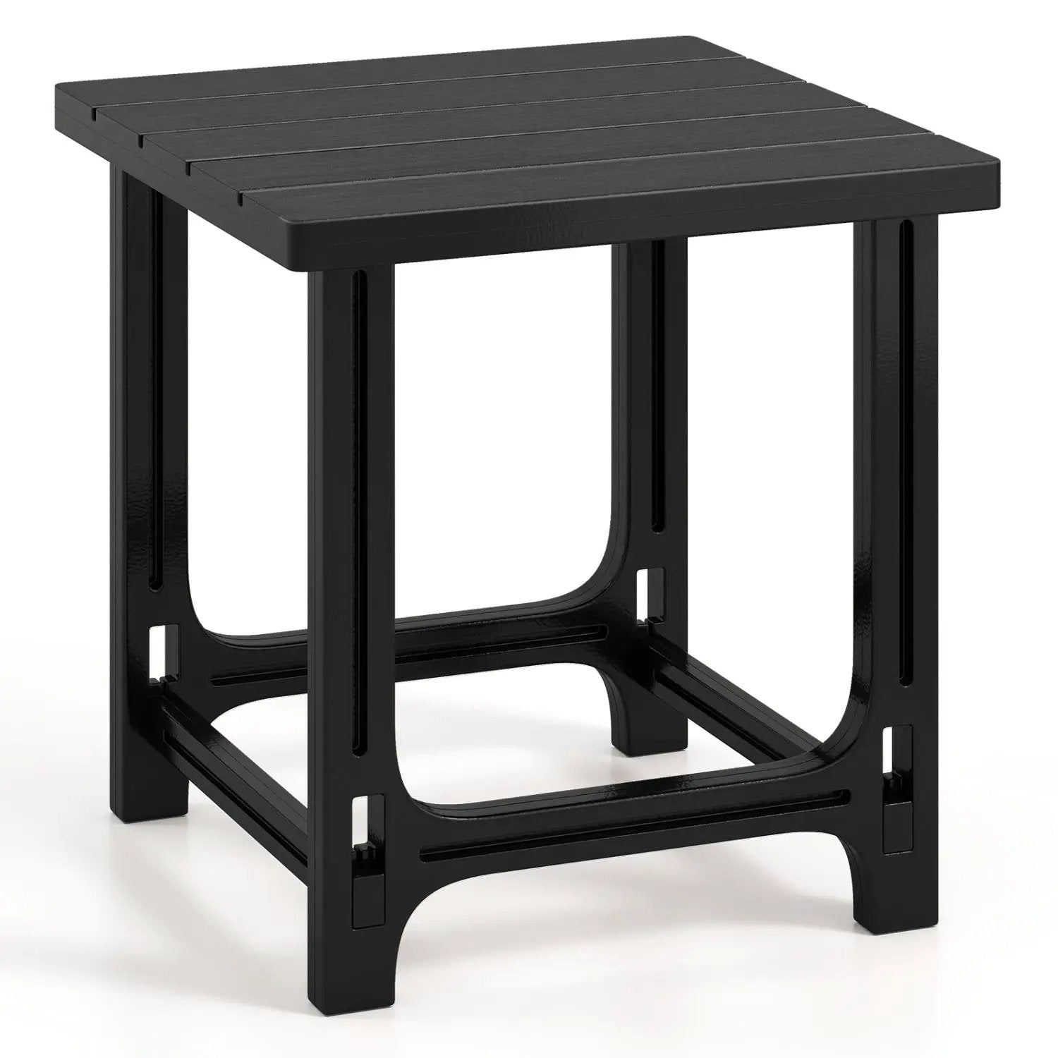 18" Adirondack Side Table with Slatted HDPE Surface by DirectDeals