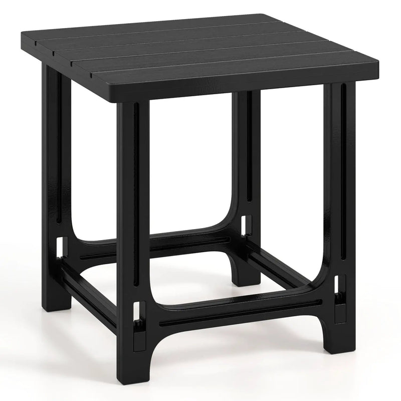 18" Adirondack Side Table with Slatted HDPE Surface by DirectDeals