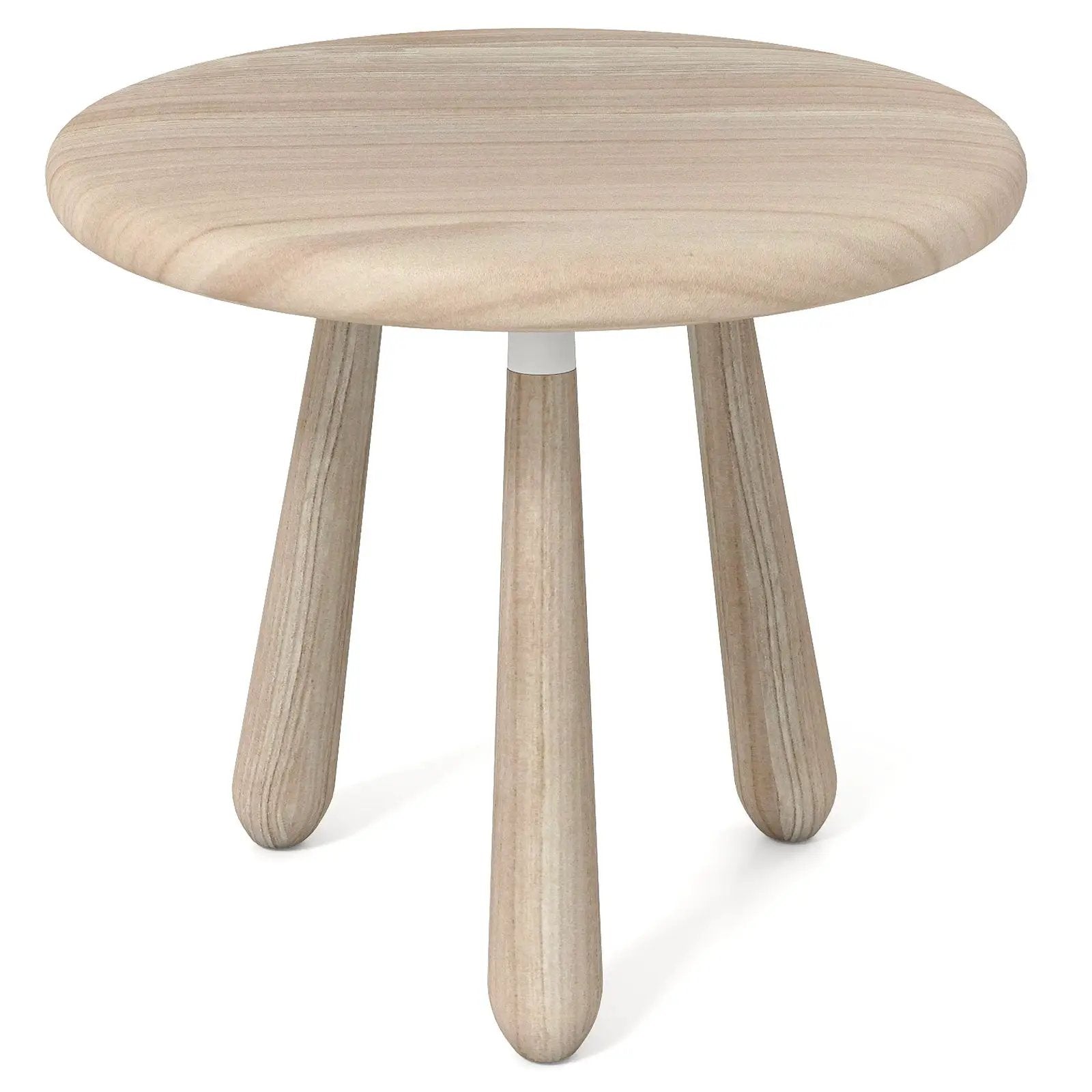 18 Inch Outdoor Mahogany Wood Side Table with Thickened Board by DirectDeals