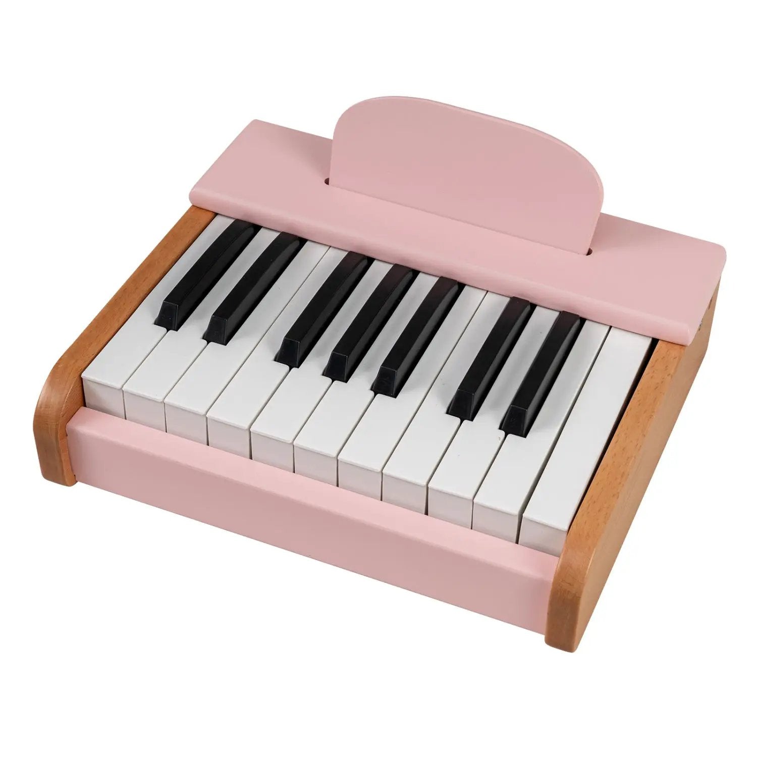 18-Key Wooden Piano for Kids with Music Stand by DirectDeals