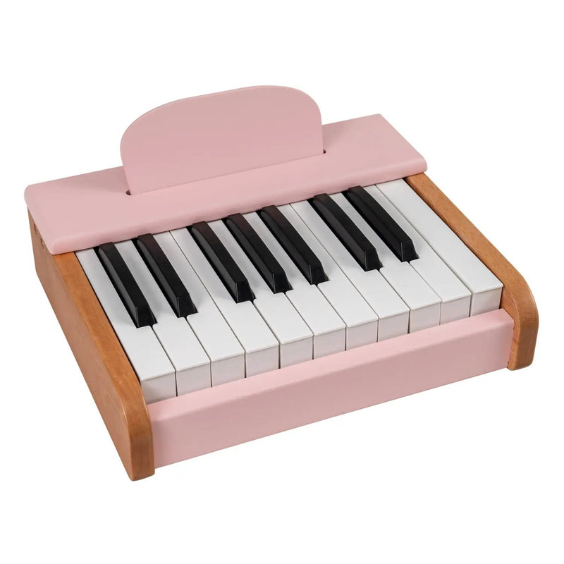 18-Key Wooden Piano for Kids with Music Stand by DirectDeals