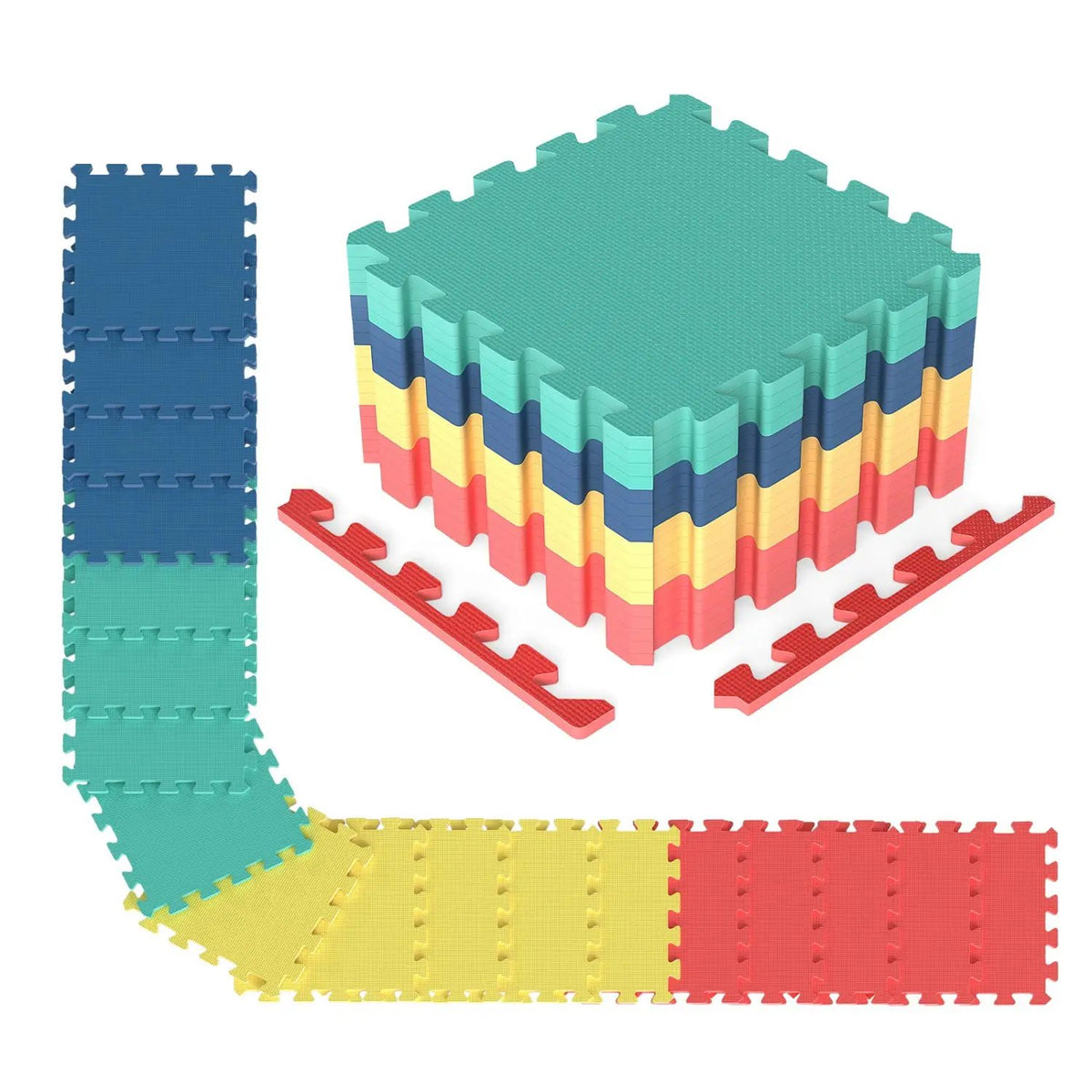 Interlocking EVA Foam Floor Tiles 18-Pack with Borders, photo 19 of 24