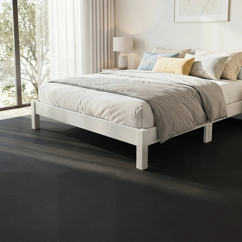 Interlocking EVA Foam Floor Tiles 18-Pack with Borders by DirectDeals