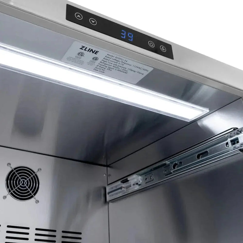 ZLINE 24" Touchstone 168 Can Outdoor-Rated Dual Refrigerator Drawer, Panel Ready, RDSPO-24 by Farmhouse Kitchen and Bath