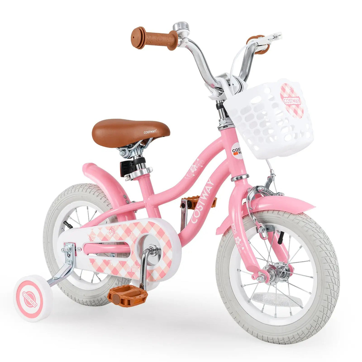 14 Inch Kids Bike with Training Wheels and Basket for Boys Girls 3-5 Years Old-14 inches, photo 11 of 11