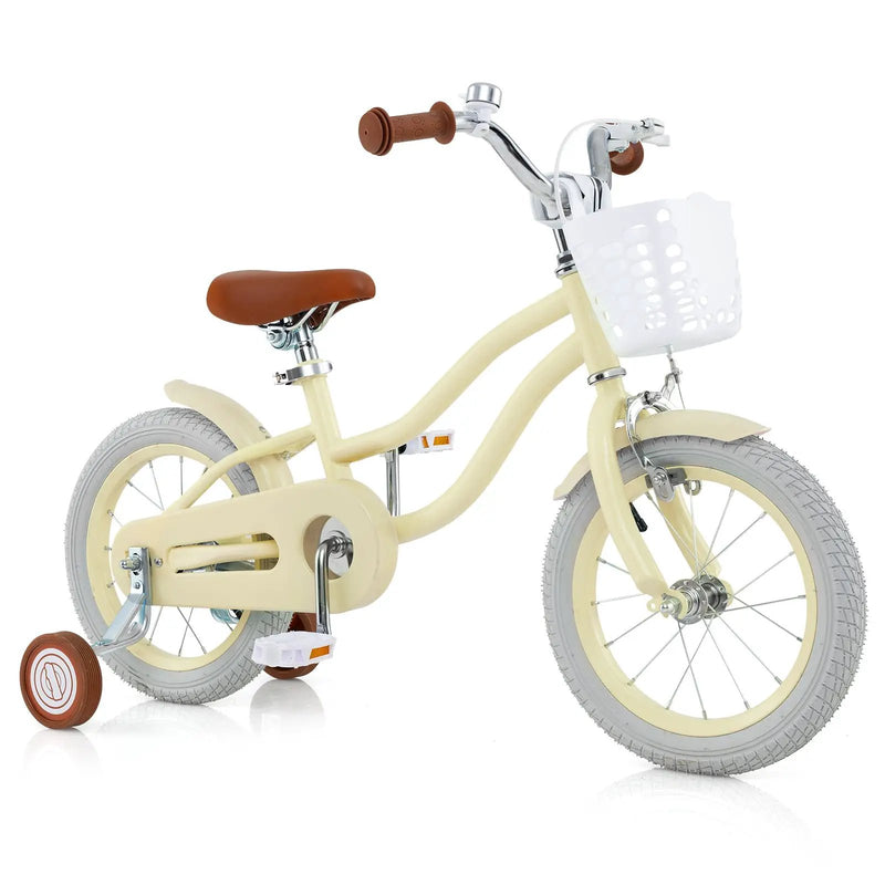 14/16/18 Inch Kids Bike Adjustable with Training Wheels Ages 3-8 Years Olds-16 inches by DirectDeals