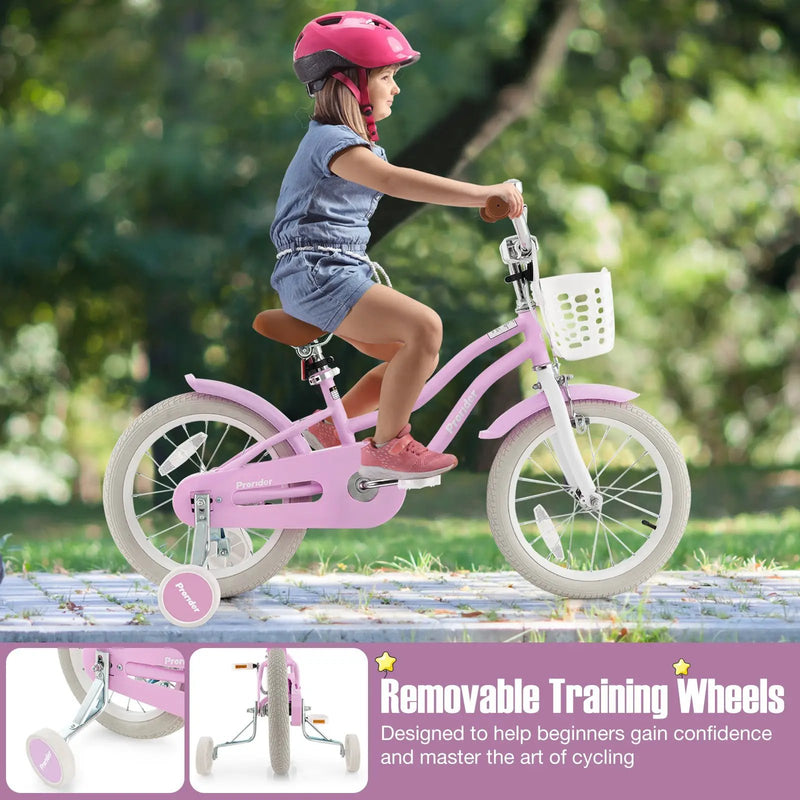 Children Bicycle with Front Handbrake and Rear Coaster Brake-Purple by DirectDeals