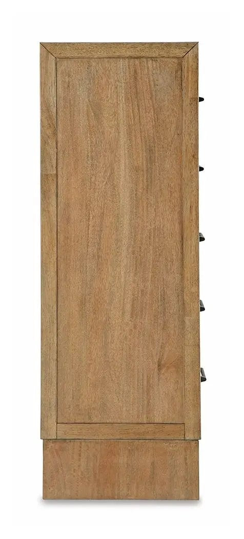 Sherbana - Five Drawer Chest - Light Brown by Unique Piece Furniture
