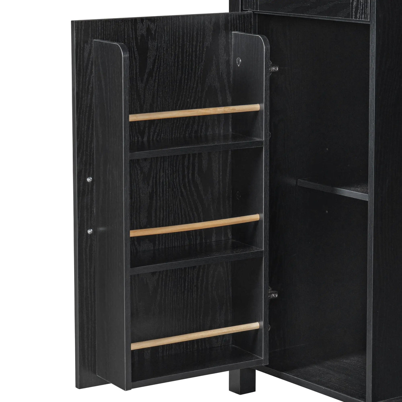 K&K 53.2" Farmhouse Fridge Cabinet with Power Outlet by HouseOfZazla
