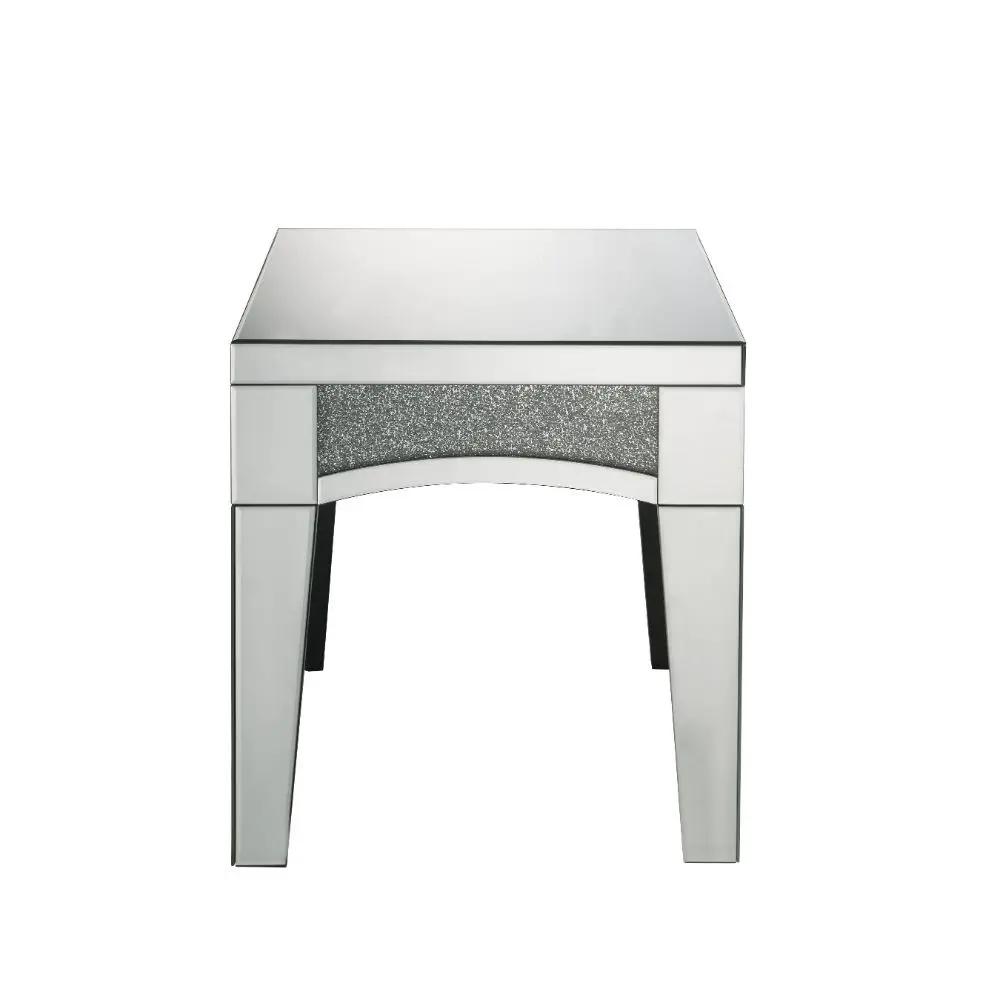 Noralie - 20" X 20" End Table - Mirrored & Faux Diamonds by Unique Piece Furniture