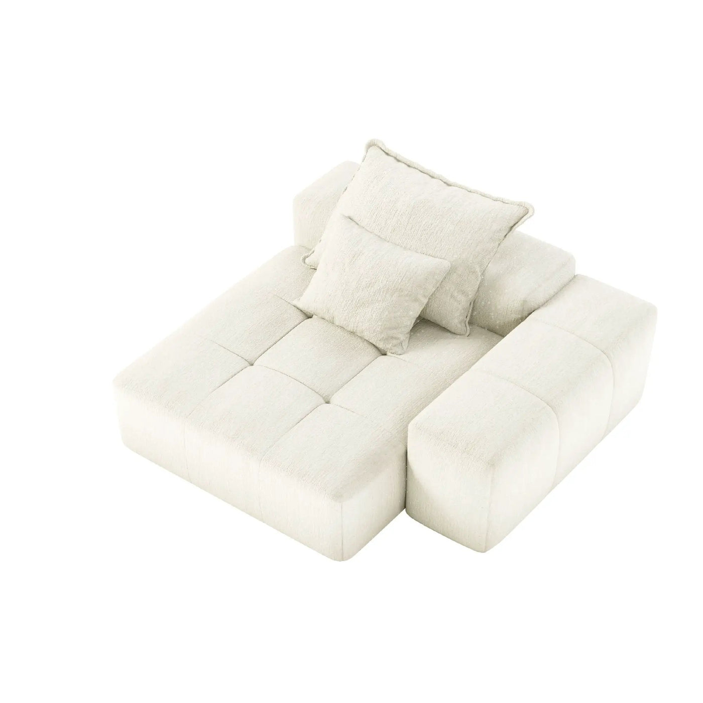 Modern Oversized Modular Sectional Sofa with Sparkling Chenille Fabric by HouseOfZazla