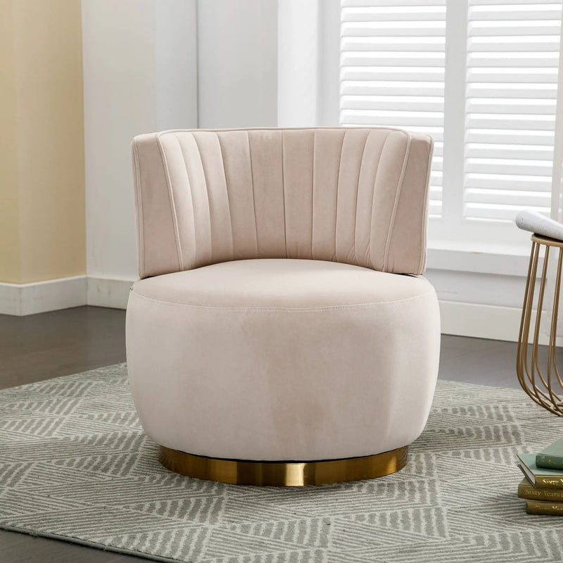 360 Degree Swivel Cuddle Barrel Accent Sofa Chair by HouseOfZazla
