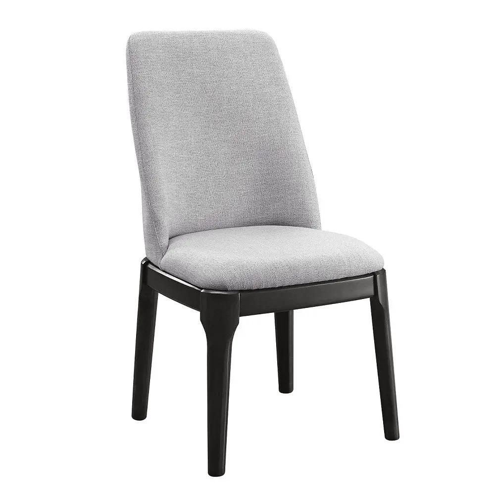Madan - Side Chair (Set of 2) - Light Gray Linen & Gray Oak by Unique Piece Furniture