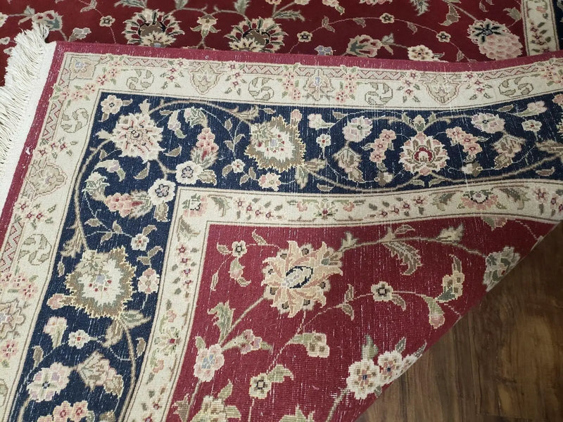 6' X 9' Vintage Fine Oriental Floral Handmade Wool Rug Vegetable Dyes Red Nice by Jewel Rugs