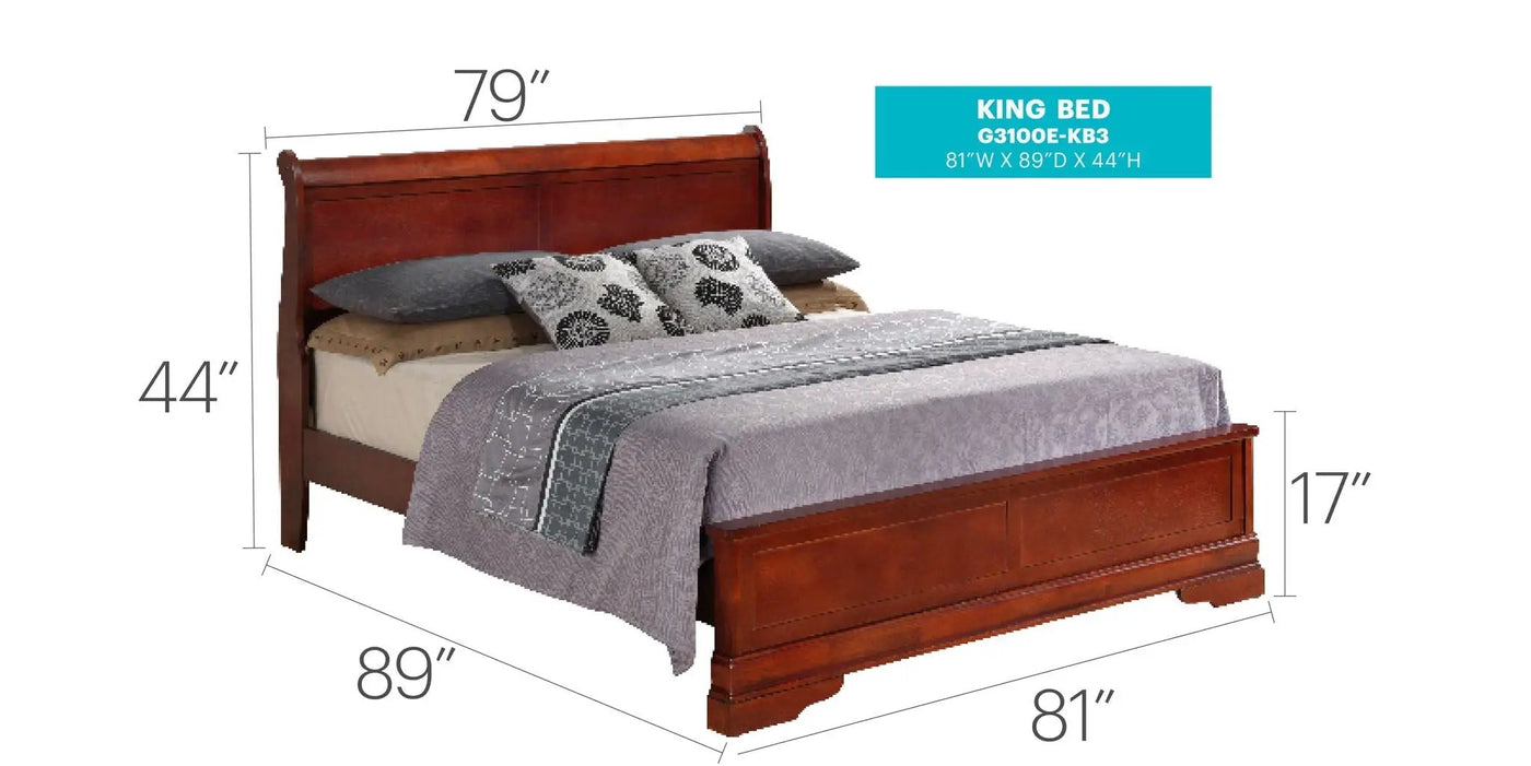 Sleigh Bed With Low Footboard by HouseOfZazla