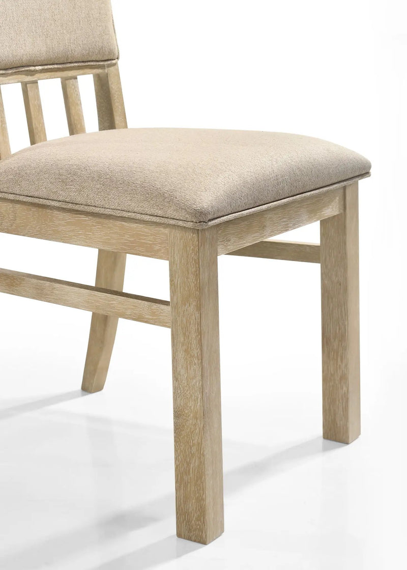 Brutus - Wide Dining Chair (Set of 2) - Reclaimed Wheat by HouseOfZazla