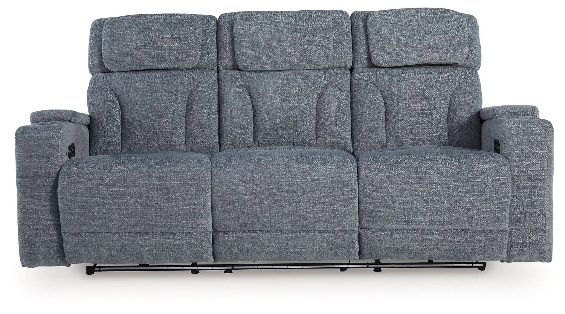 Studio Cave - Power Reclining Sofa - Steel by Unique Piece Furniture