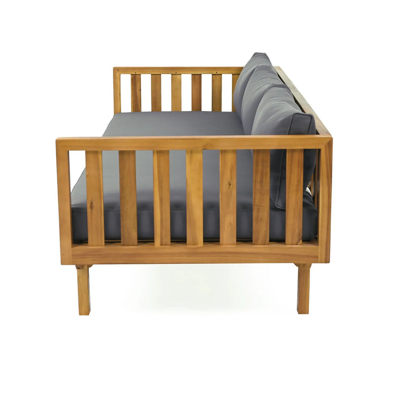 Claremont 3 Seater Daybed and Acacia Wood Patio Table by HouseOfZazla