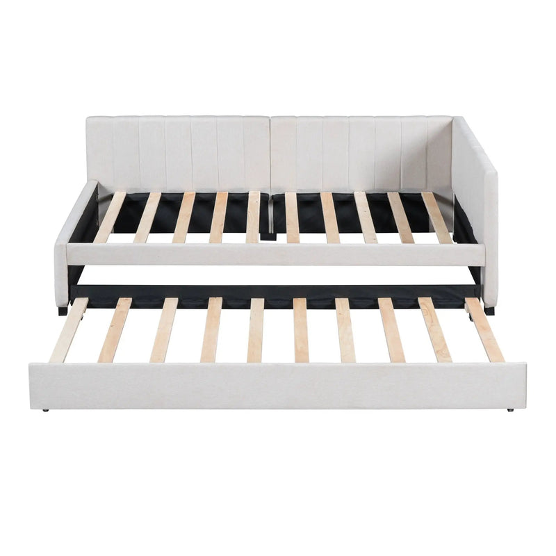 Upholstered Daybed, Sofa Bed Frame, No Box Spring Needed