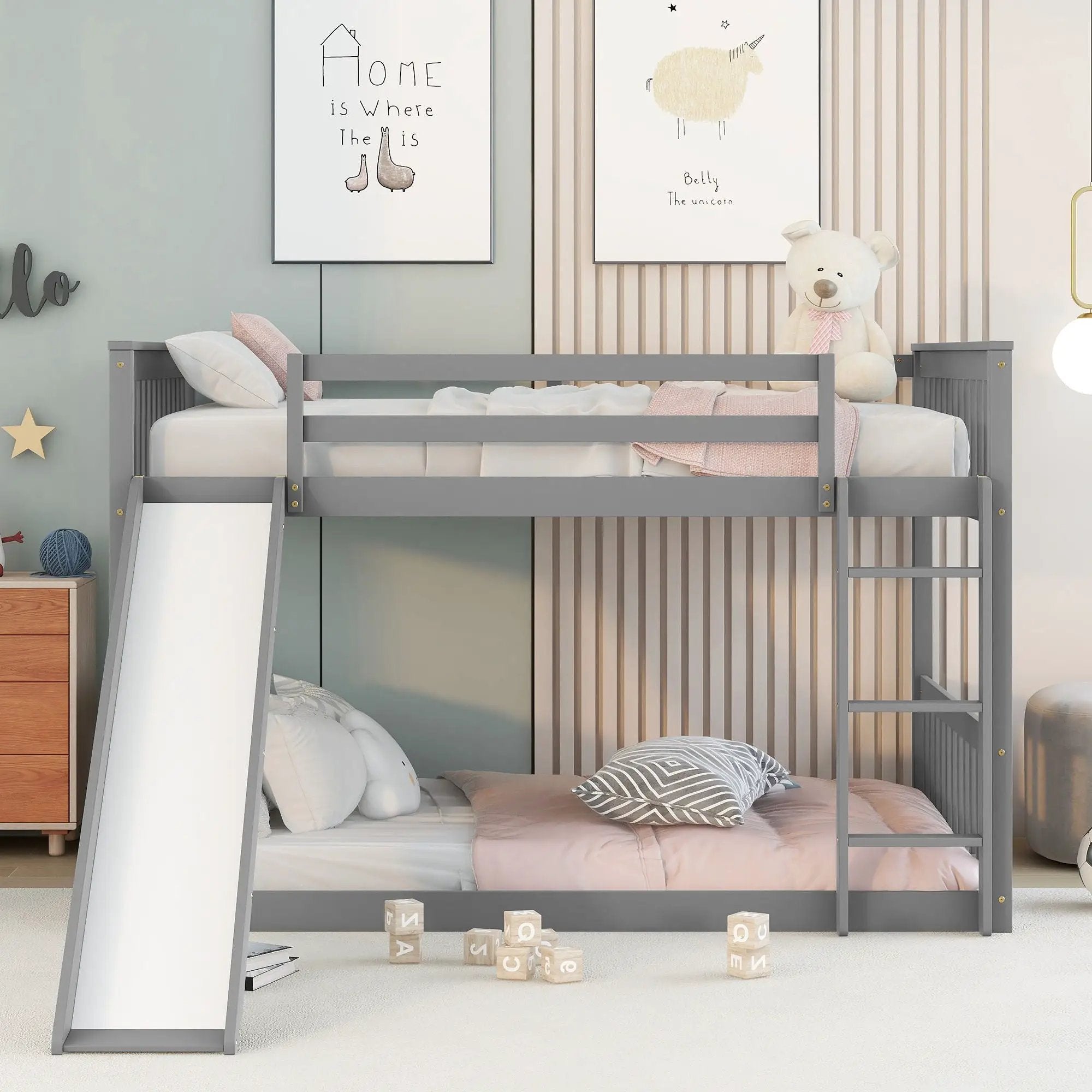 Bunk Bed With Slide And Ladder by Unique Piece Furniture