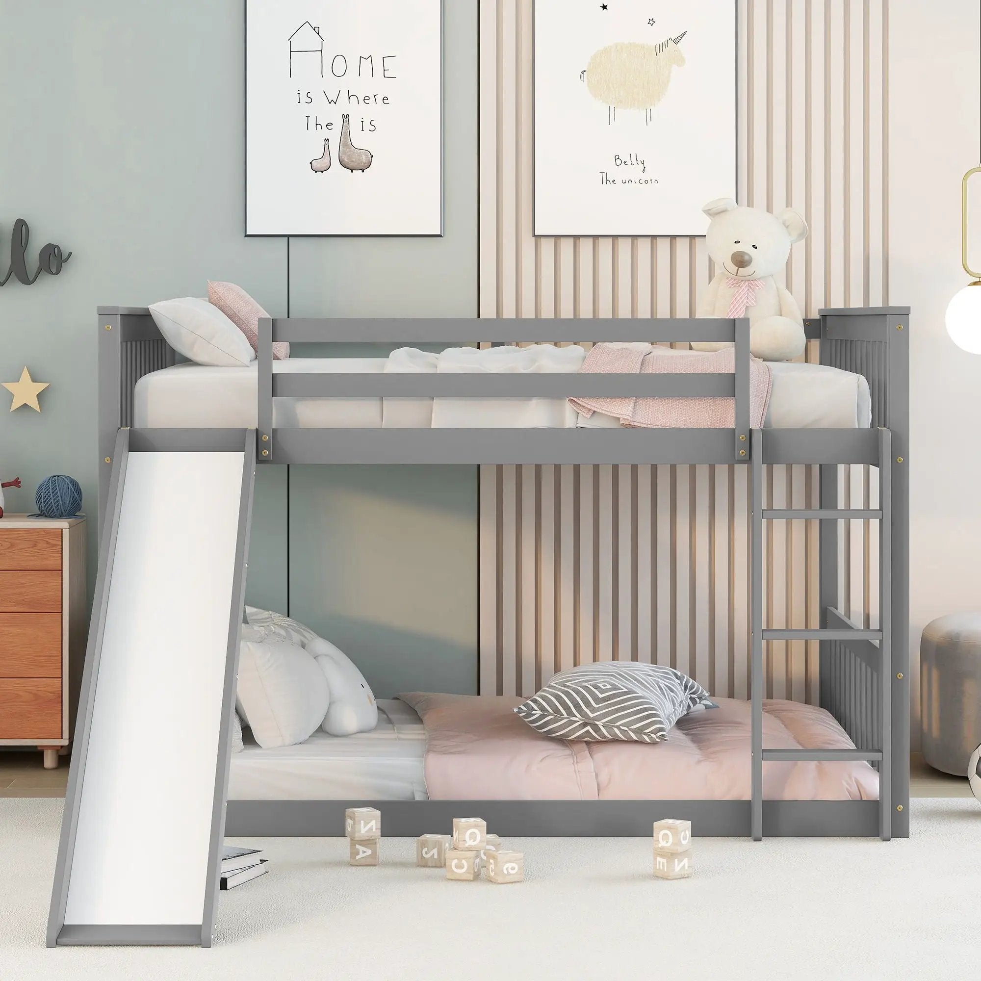 Bunk Bed With Slide And Ladder by Unique Piece Furniture