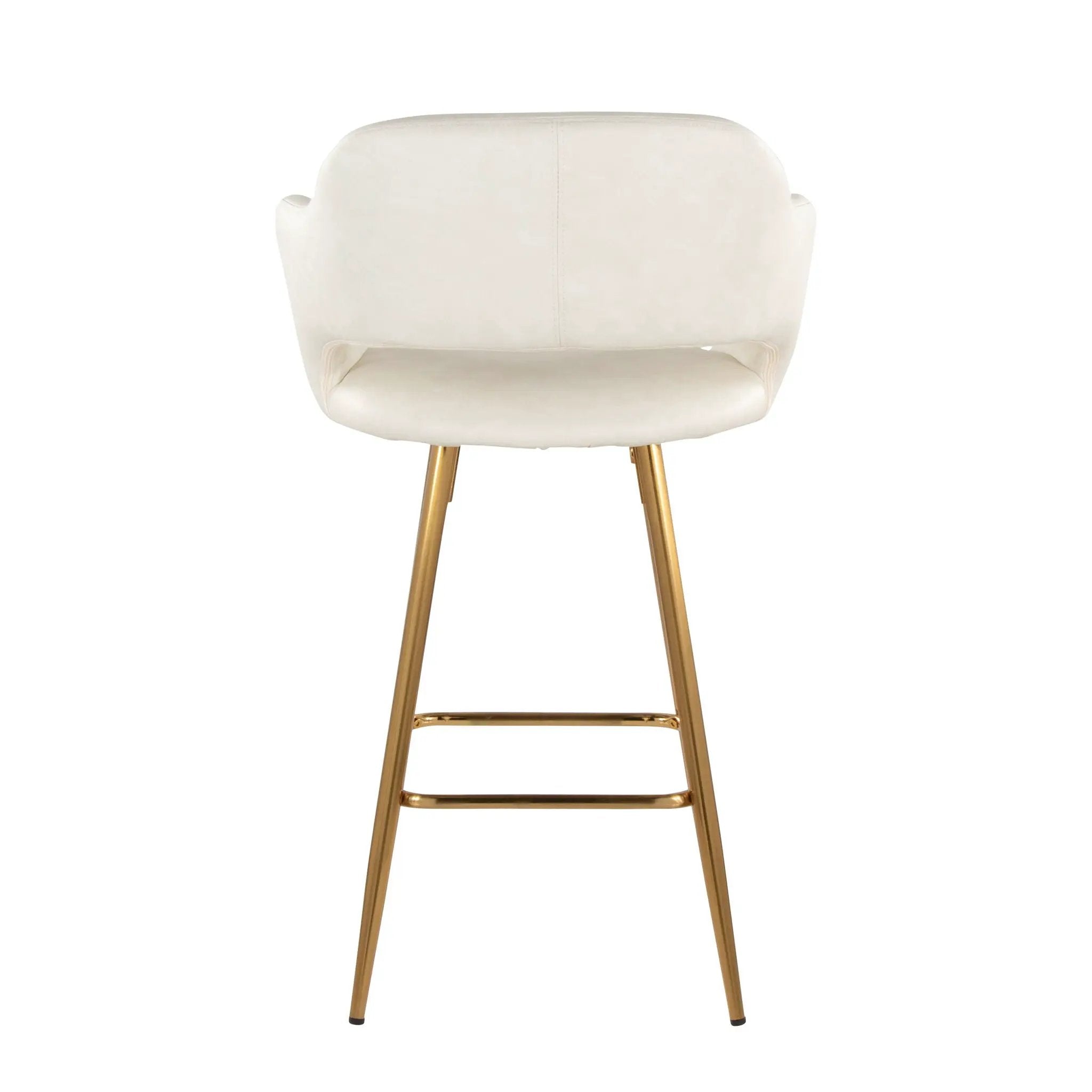 Margarite - Contemporary Fixed Height Counter Stool With Footrest (Set of 2) With Square by Unique Piece Furniture
