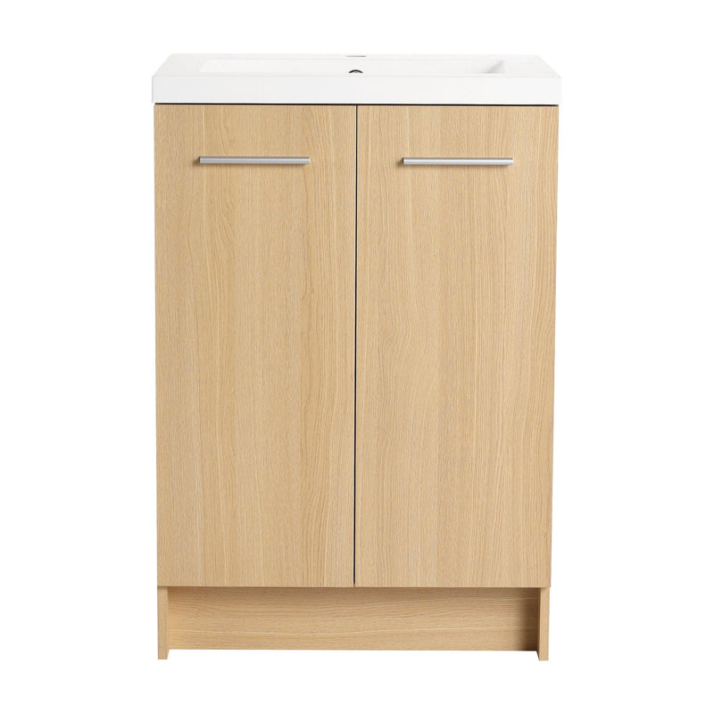 Floating Bathroom Vanity With Sink, Wall Mounted Double Door Storage by HouseOfZazla
