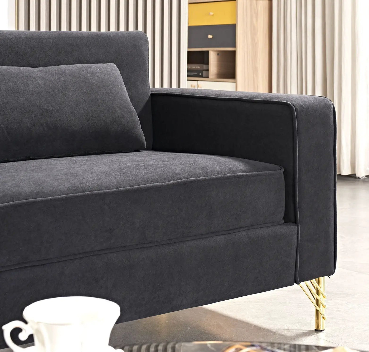 Aesthetic 3 Seater Couch With Classic Modern Appeal And Luxurious Soft Comfort by Unique Piece Furniture