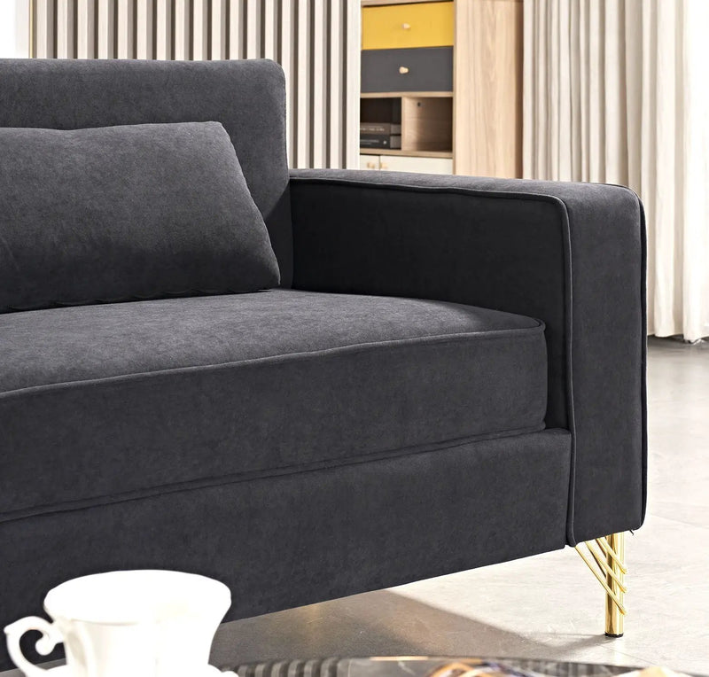Aesthetic 3 Seater Couch With Classic Modern Appeal And Luxurious Soft Comfort by HouseOfZazla
