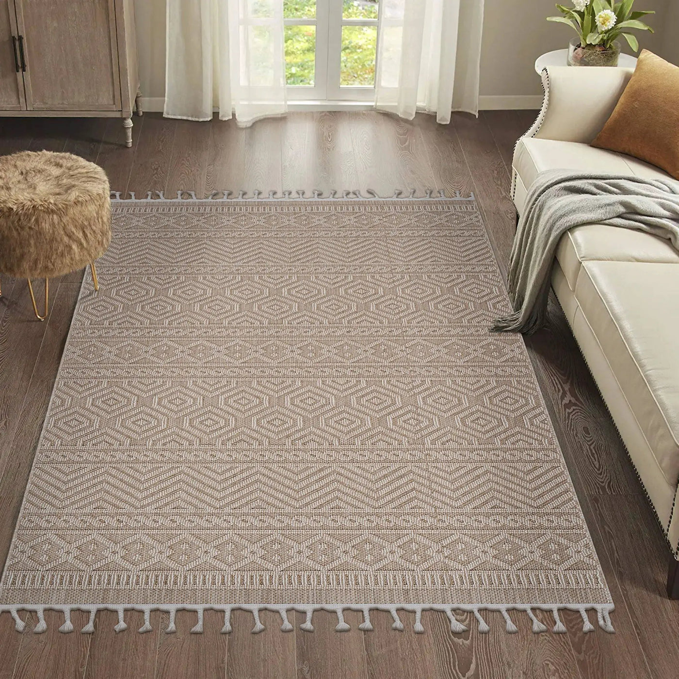 Guros - Geometric Indoor / Outdoor Area Rug by Unique Piece Furniture