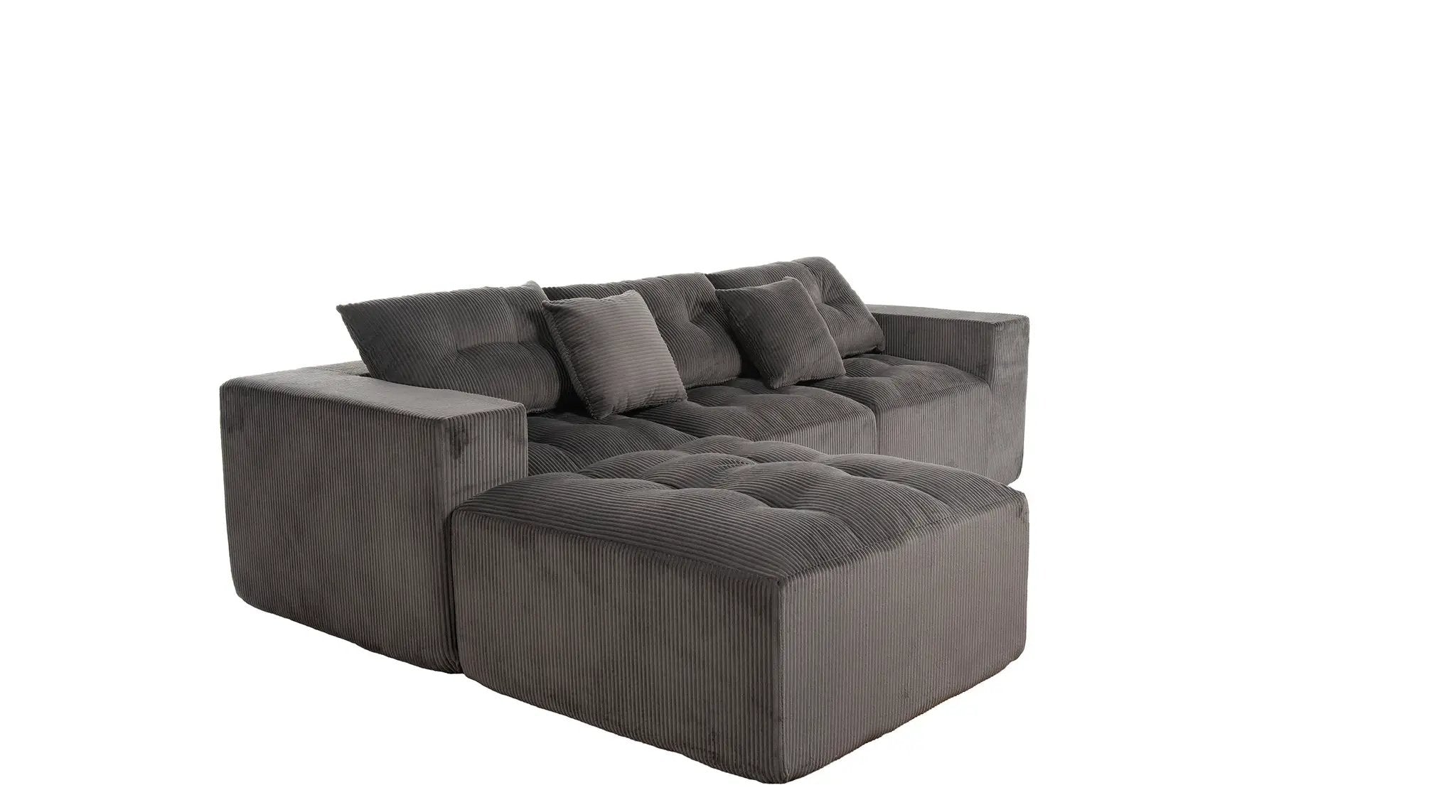 101" L-Shaped Modular Compression Sofa by HouseOfZazla