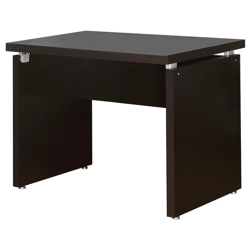 Ulloa - L Shaped Office Desk With Slide Out Keyboard Tray And Storage Drawers - Cappuccino by HouseOfZazla
