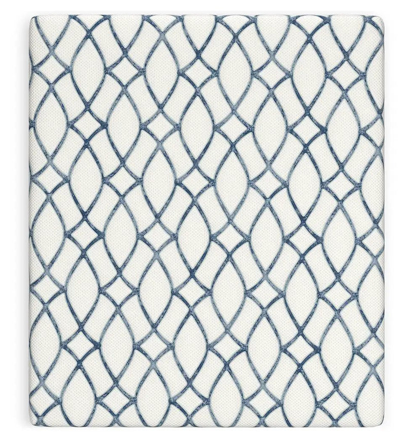 12 Inch Chime Elite 2.0 - California King Mattress - White / Blue by Unique Piece Furniture