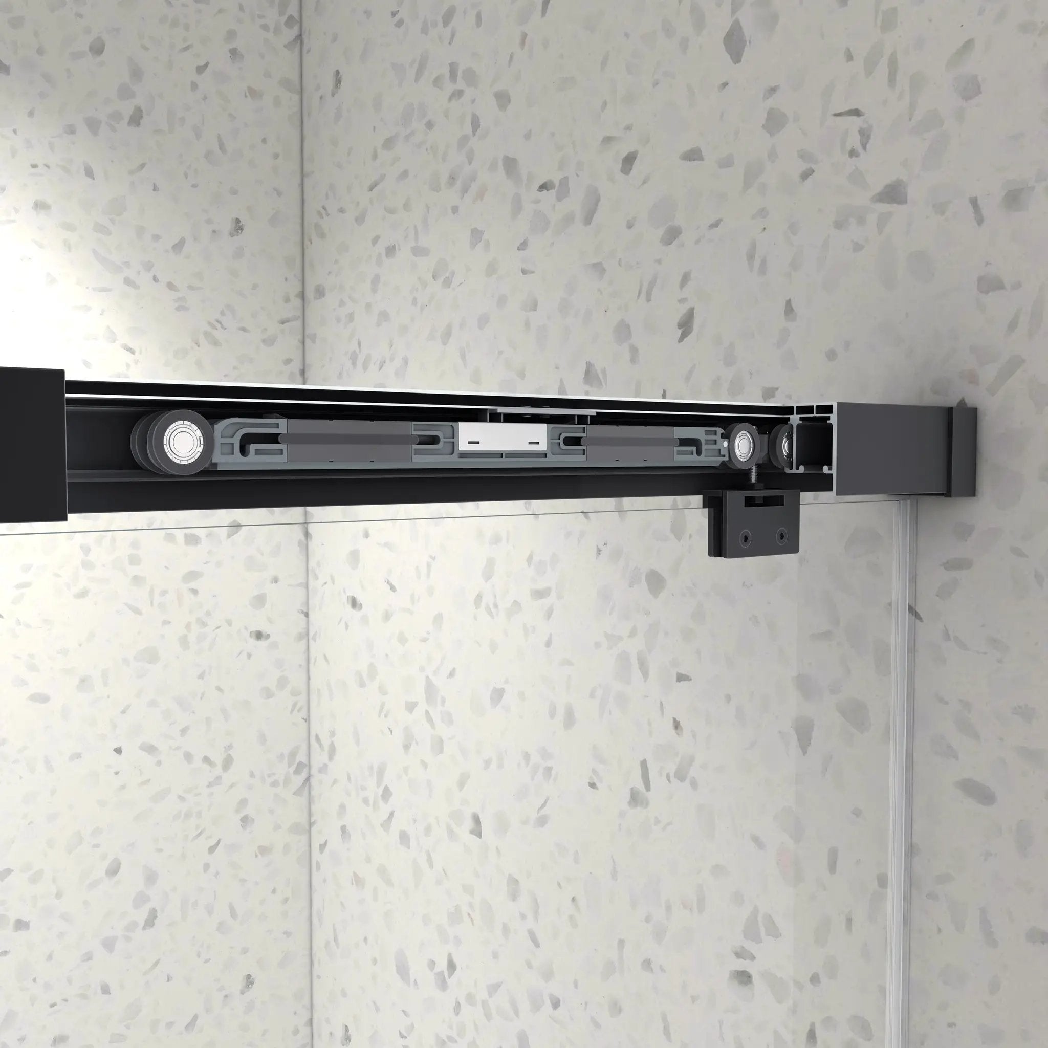 5476 Inch Frameless Double Sliding Matte Shower Door by HouseOfZazla