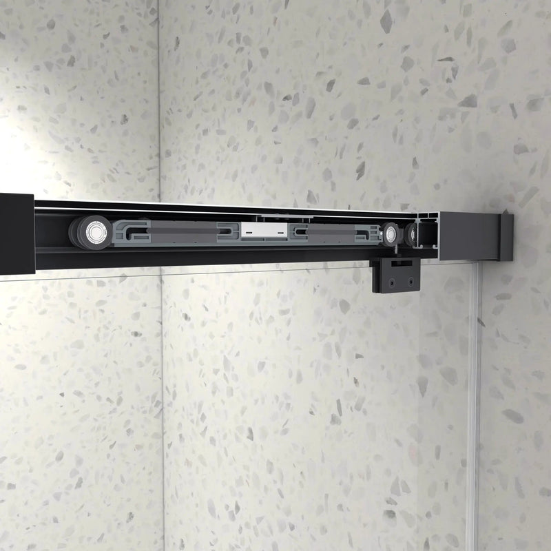 5476 Inch Frameless Double Sliding Matte Shower Door by HouseOfZazla