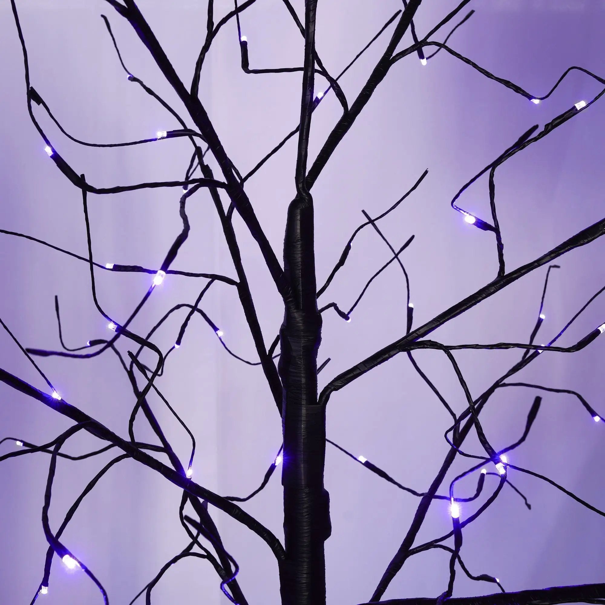 3 Pc Illuminated Halloween Tree with Purple LED Glow by HouseOfZazla