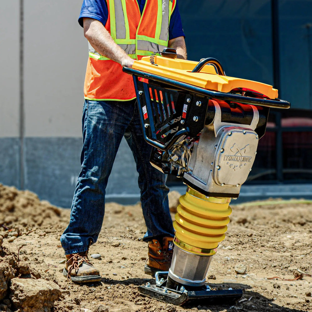3.6HP Honda Vibratory Rammer Jumping Jack Tamper with Honda GXR120 Engine Impact Force 3,550 lbs/ft, photo 2 of 13