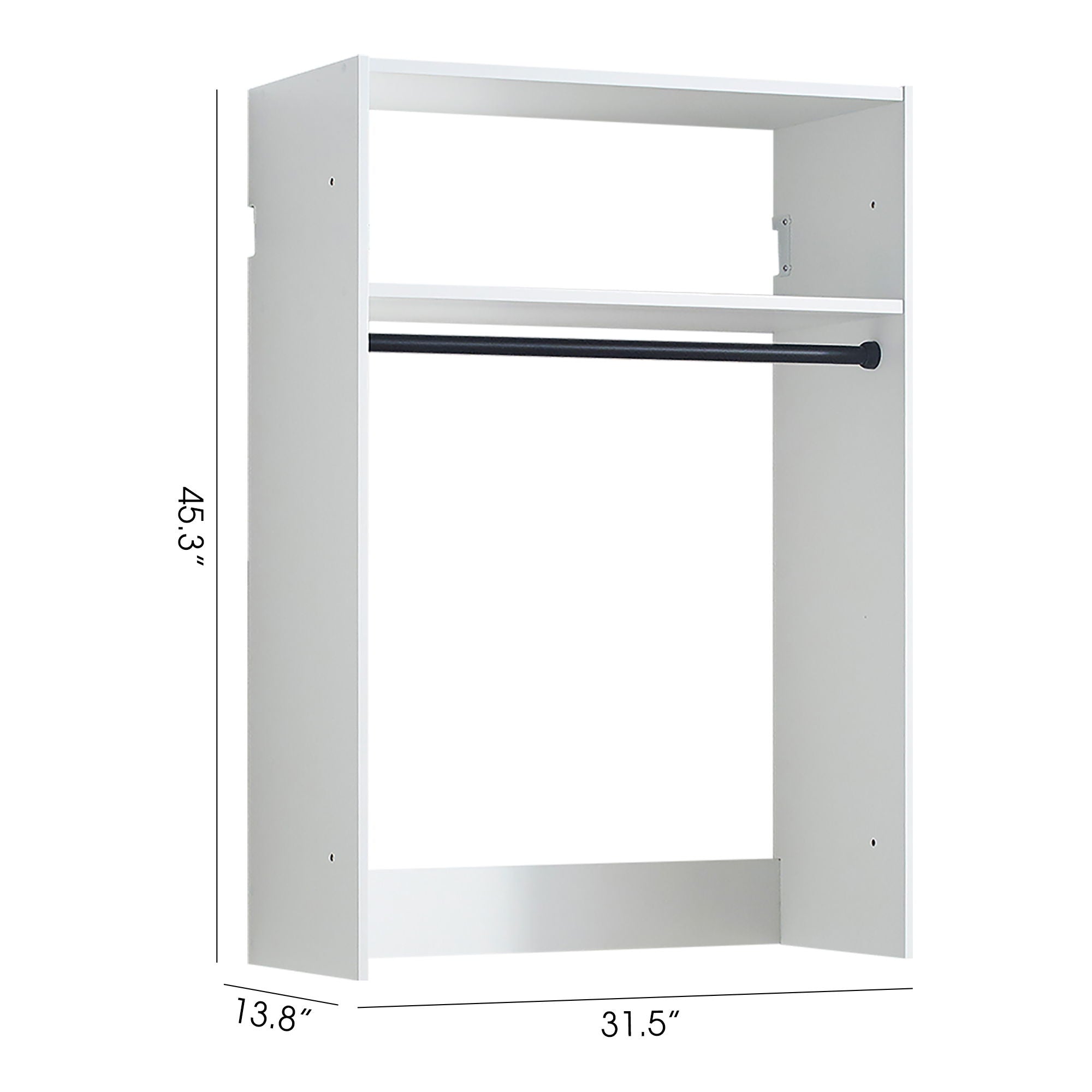 Devi - Wall Mounted Wood Closet System by HouseOfZazla