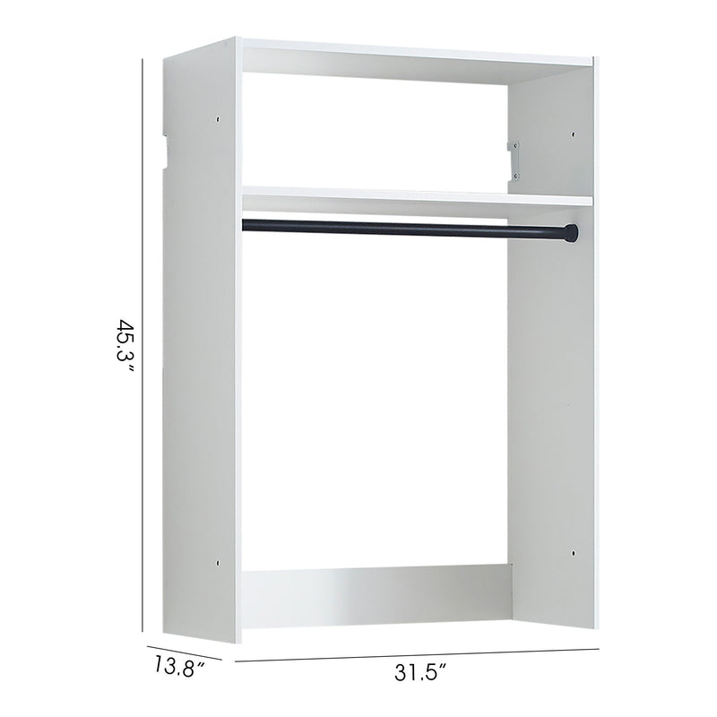 Devi - Wall Mounted Wood Closet System by HouseOfZazla