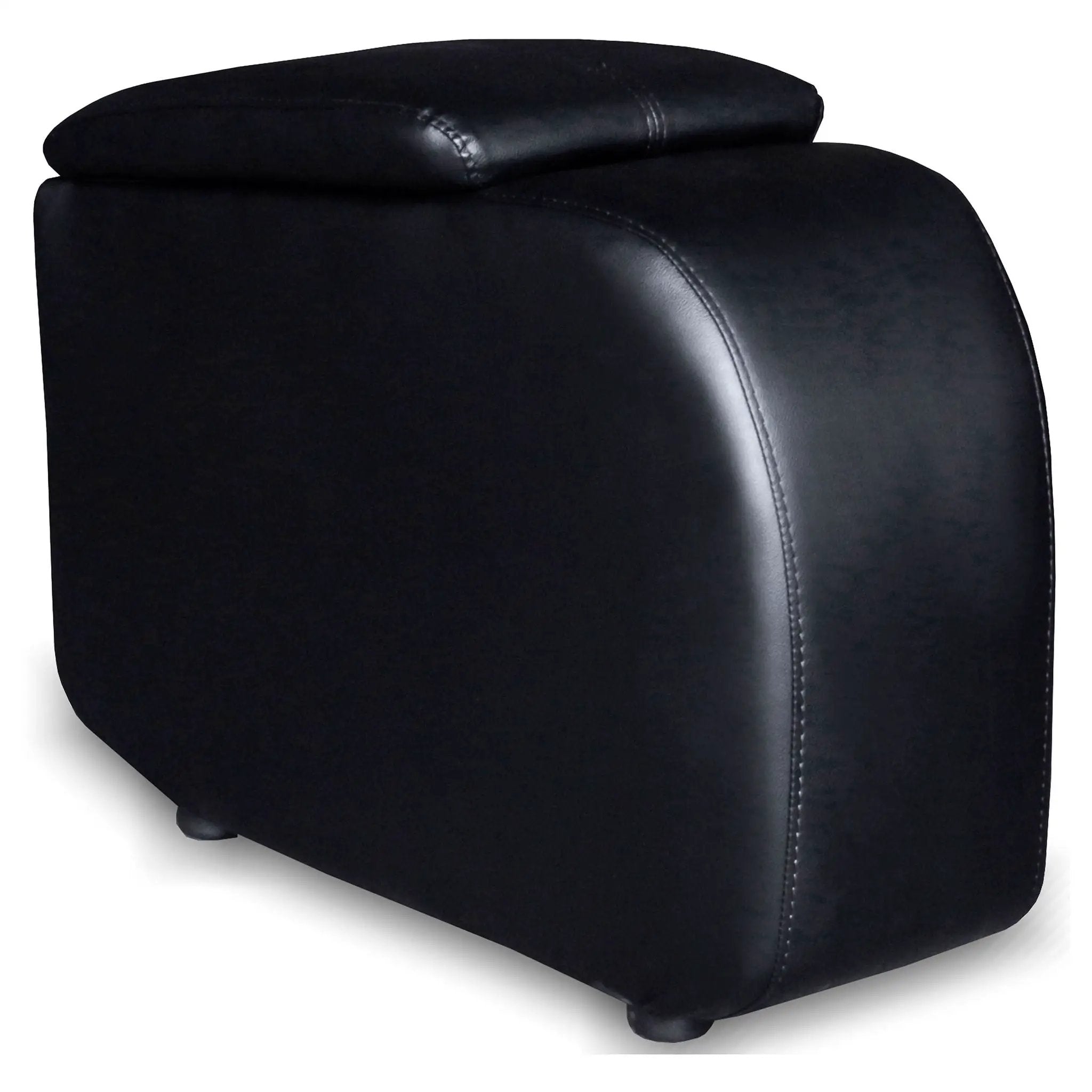 Cyrus Upholstered Home Theater Storage Wedge Console Black by Unique Piece Furniture