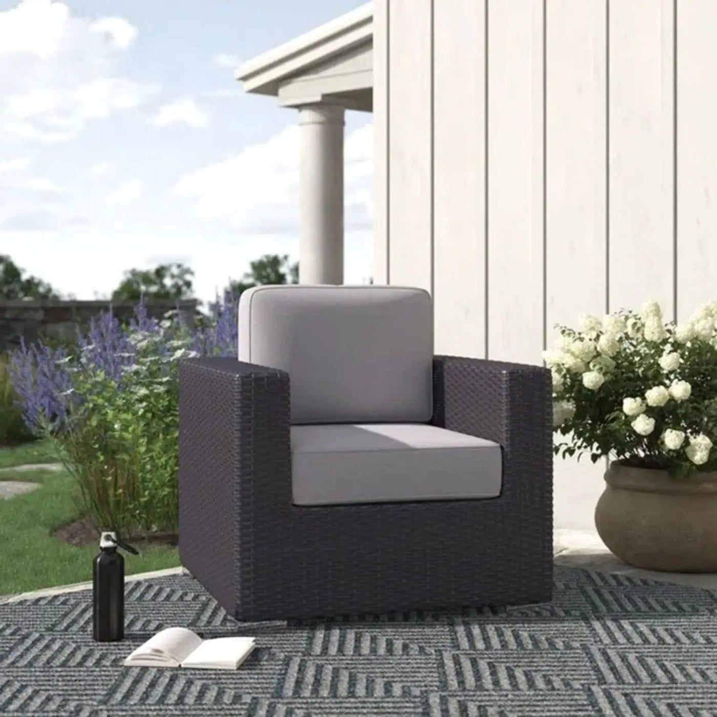 Patio Chair With Cushions Stylish Design by HouseOfZazla