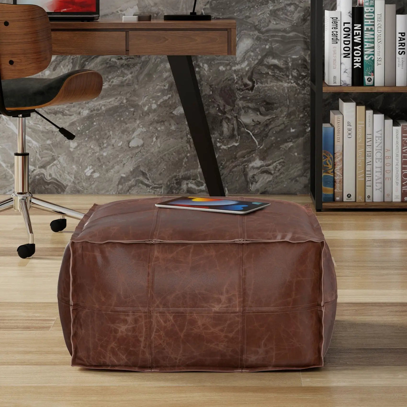 Sheffield - Handcrafted Square Pouf by Unique Piece Furniture